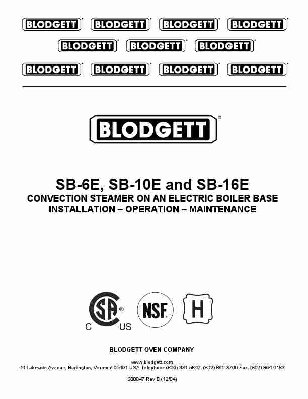 Blodgett Electric Steamer SB-10E-page_pdf